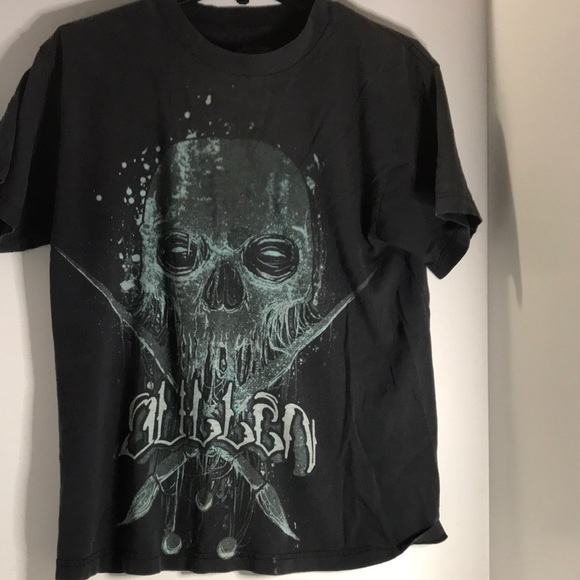 Sullen Art Collective distressed cotton tee. Sz Med - Picture 1 of 4